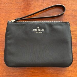 Kate Spade Black Clutch with Wrist Strap